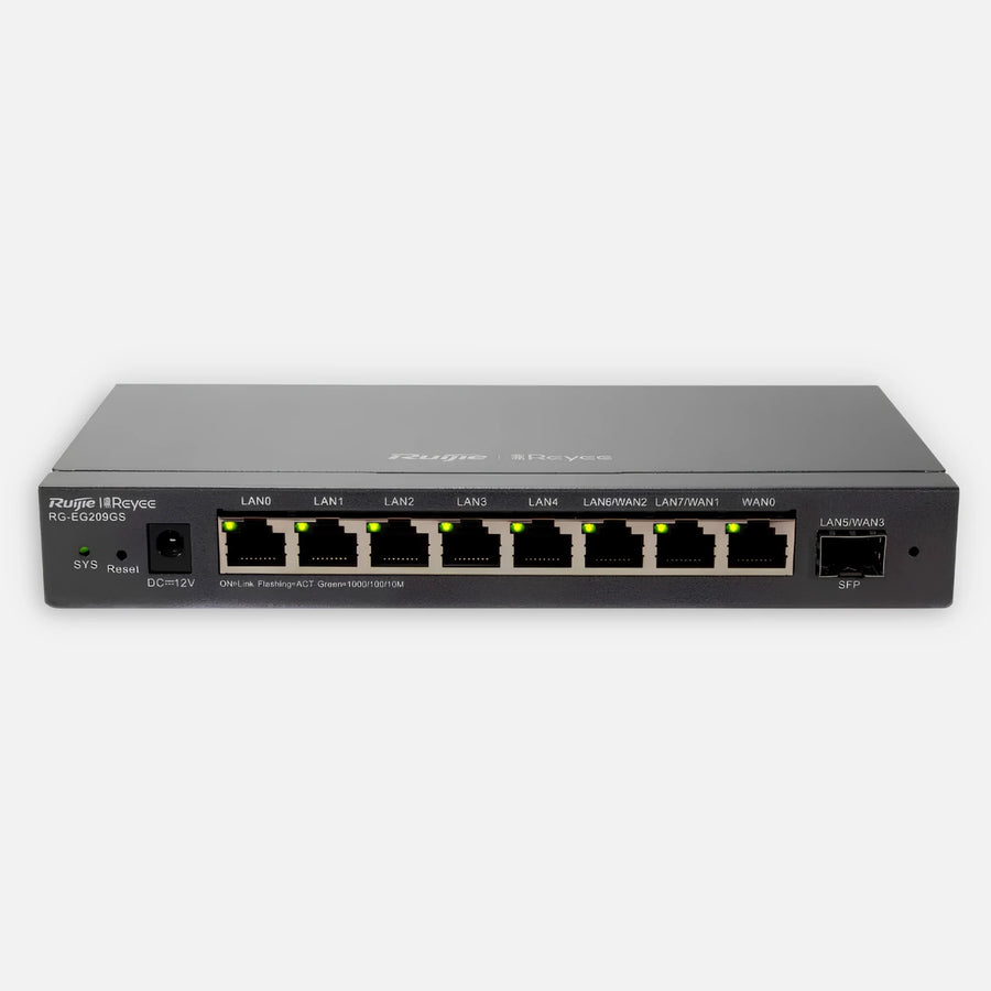 Reyee RG-EG209GS Cloud Managed Router 9 Gigabit ports, supports 2 WAN ethernet