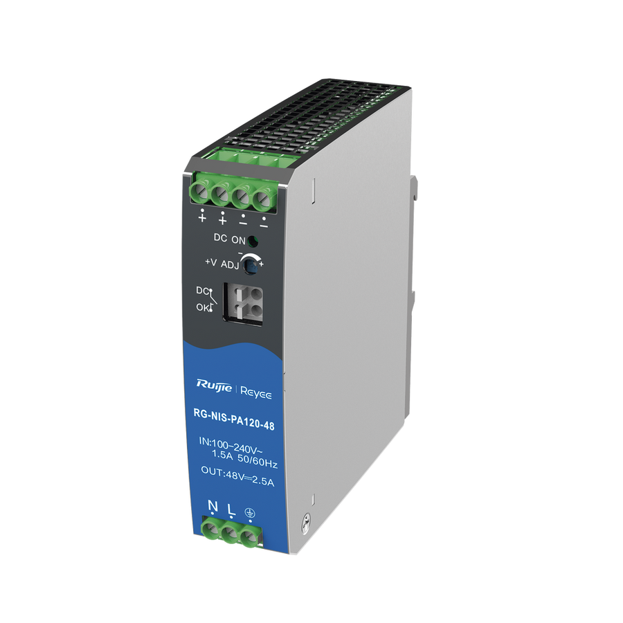 Ruijie RG-NIS-PA120-48(US) Industrial Power Supply AC/DC 120W Din-rail for Industrial Switch