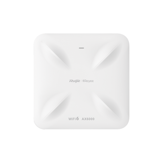 Reyee RG-RAP2260(H)(US) 360° Indoor Ceiling-Mounted Wi-Fi 6 Access Point, dual-band MU-MIMO 4x4., 5.95 Gbps, supports up to 512 users, 2 ports of 2.5GE, standalone captive portal, supports Mesh