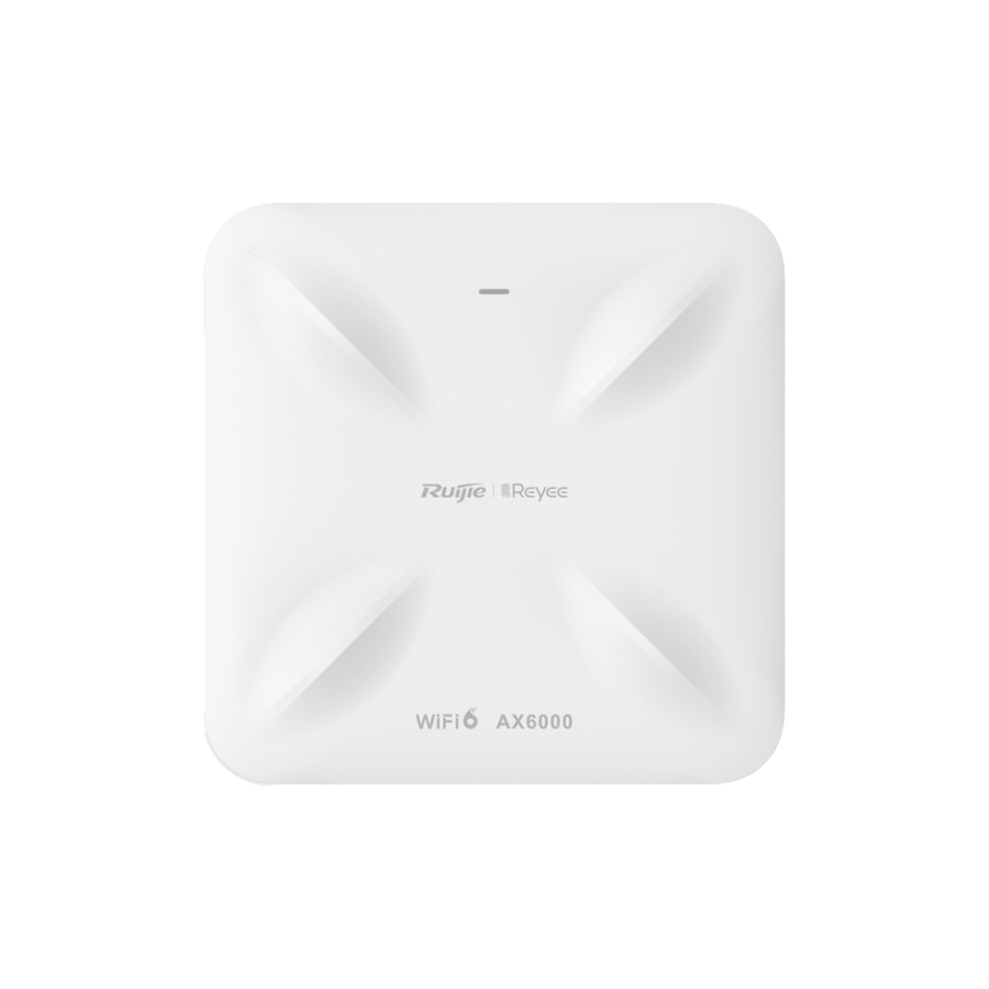 Reyee RG-RAP2260(H)(US) 360° Indoor Ceiling-Mounted Wi-Fi 6 Access Point, dual-band MU-MIMO 4x4., 5.95 Gbps, supports up to 512 users, 2 ports of 2.5GE, standalone captive portal, supports Mesh