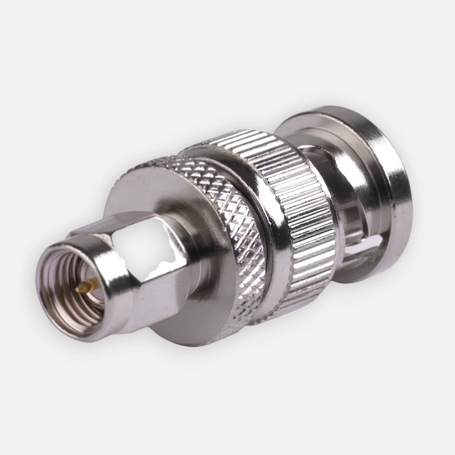 Rf Industries RSA-3459 Straight Adaptor from SMA Male to BNC Male Connector