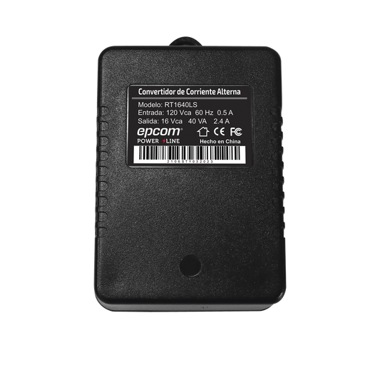 Epcom Powerline RT1640LS AC Power Adapter 16 Vac, 40 VA