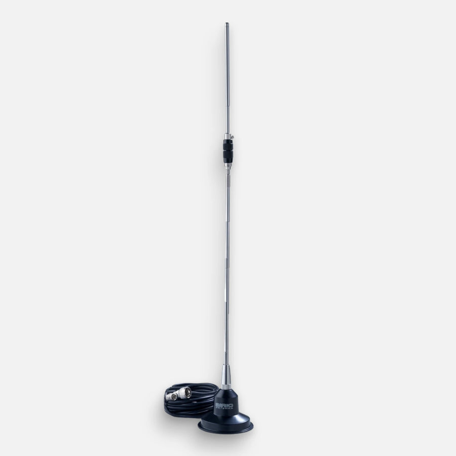 Hustler RUM-450 450-470 MHz 5.2 dB UHF Mobile Antenna, 75W, Magnetic Mount