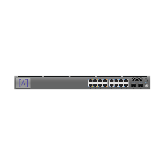 Alta Labs S16-POE Managed Gigabit PoE+ Switch / 16 ports 10/100/1000 Mbps + 2 SFP Uplink Ports / Up to 120W / Alta Labs Cloud.