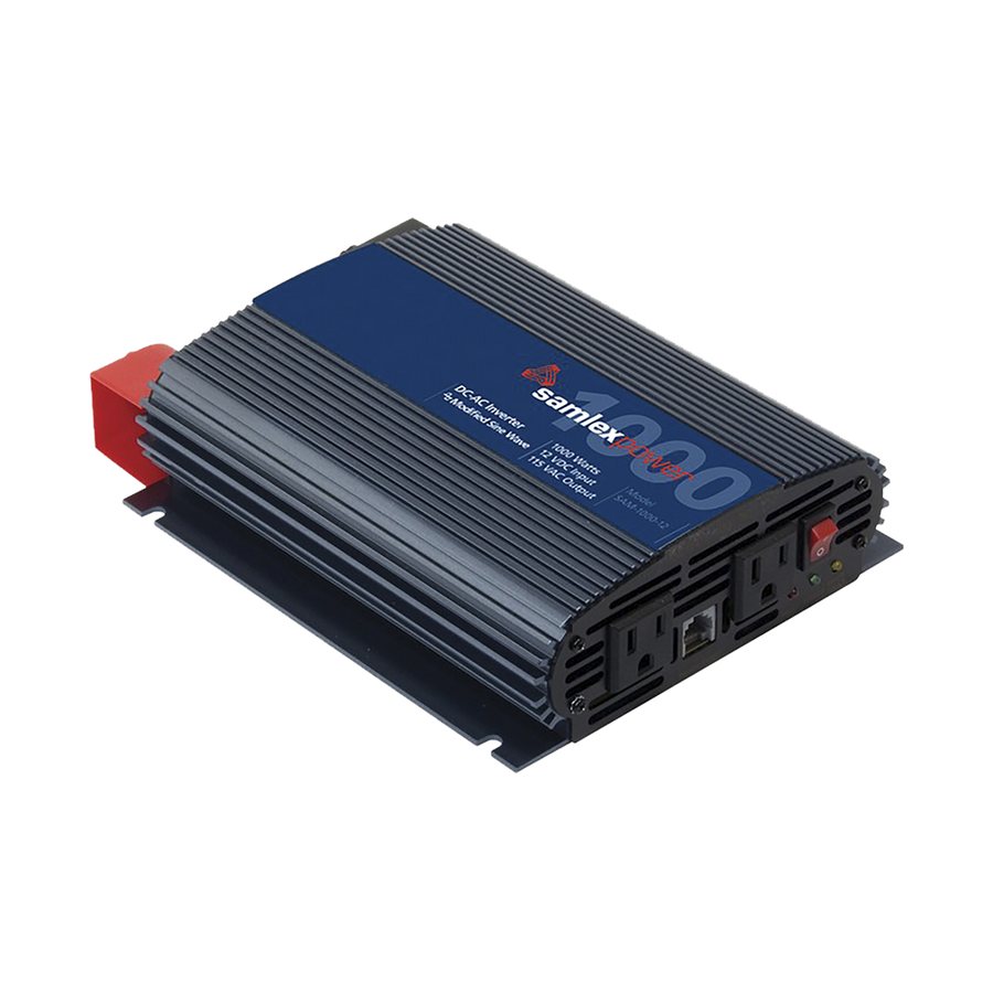 Samlex SAM-1000-12 1000 Watt Modifed Sine Inverter, Input: 12 Vdc, Output: 115 Vac 60HZ