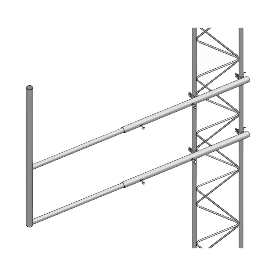 Syscom Towers SBL-35G Arm type "F" for STZ-35G Sections, Hot Dip Galvanized