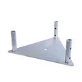 Syscom Towers SBZ-45G 1/4" Triangular Base Plate, 3/4" Nipple, for STZ45G Section Hot-dip Galvanized