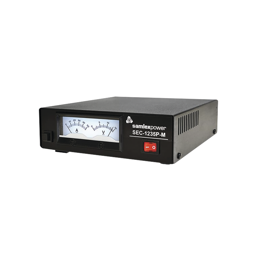 Samlex SEC1235PM 30 Amp Switching Power Supply with Backlit Meter 120/220 VCA