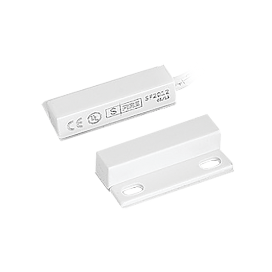 Sfire SF-2012 Door and Window Magnetic Contact Switch, White Color with 18-inch Length 24 AWG Cable, Mount Screws and Adhesive Tape