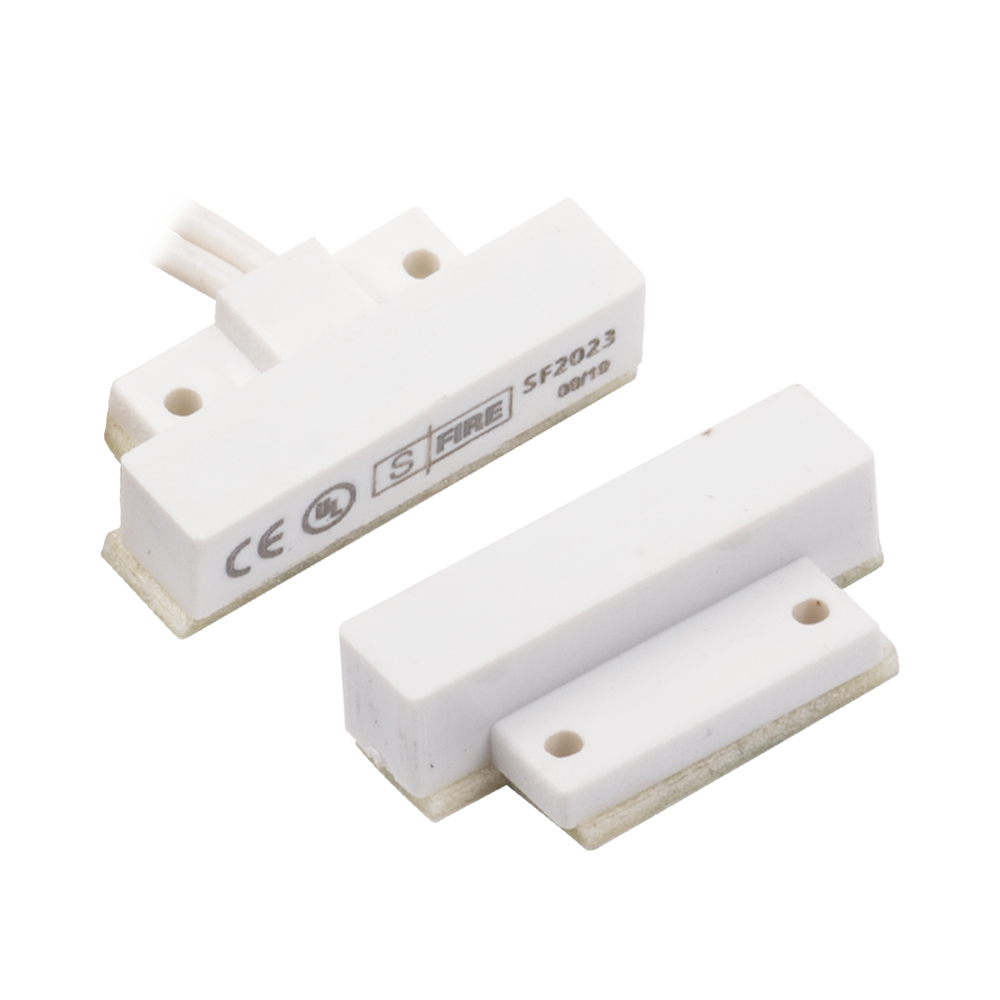 Sfire SF-2023 Door and Window Magnetic Contact Switch, Supplied with 24 AWG 18" Length Leads. UL and CE Certifications