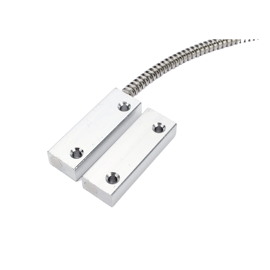 Sfire SF-2071-AR Door and Window Heavy Duty Metal Magnetic Contact Switch, 42mm Gap, Supplied with 22 AWG 18" Shielded Leads, UL and CE Certifications