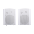 Epcom Proaudio SF-775AW RMS 20Wx2@8ohm Active Wall Mount Speaker plus 20W Passive, ABS body, Metal Grille & Mounting Bracket, 5"+1.5" , White Color