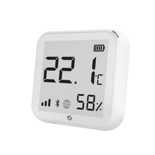 Shelly SHELLYPLUSHT Humidity and Temperature Smart Sensor with 2-color screen / WIFI / Residential / Cloud P2P and local reading / Nest / Alexa