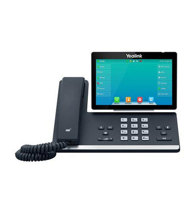 Yealink SIP-T57W IP Phone with 7” Touch Screen Bluetooth 4.2 Wi-Fi 2.4G/5G and 16 VoIP Accounts