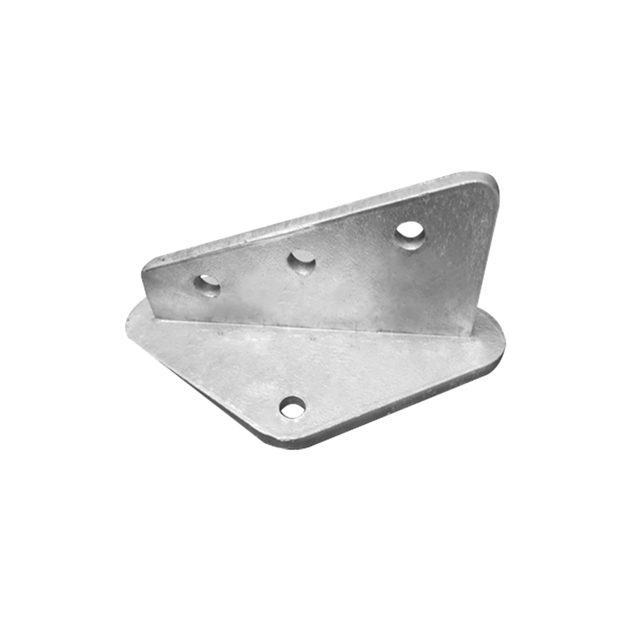 Syscom Towers SLM-ANG-2G Flat Anchor 3 Hole for Masts, Hot-dip Galvanized, Used in Fixing Masts, Hot-dip Galvanized