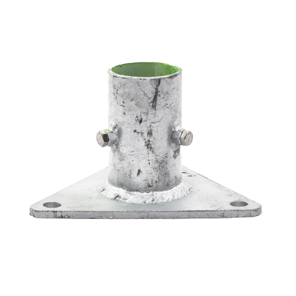 Syscom Towers SLM-BA-5G Triangular Base for Mast of 1" to 2" with Oppressors. Galvanized by Hot-dip Galvanized