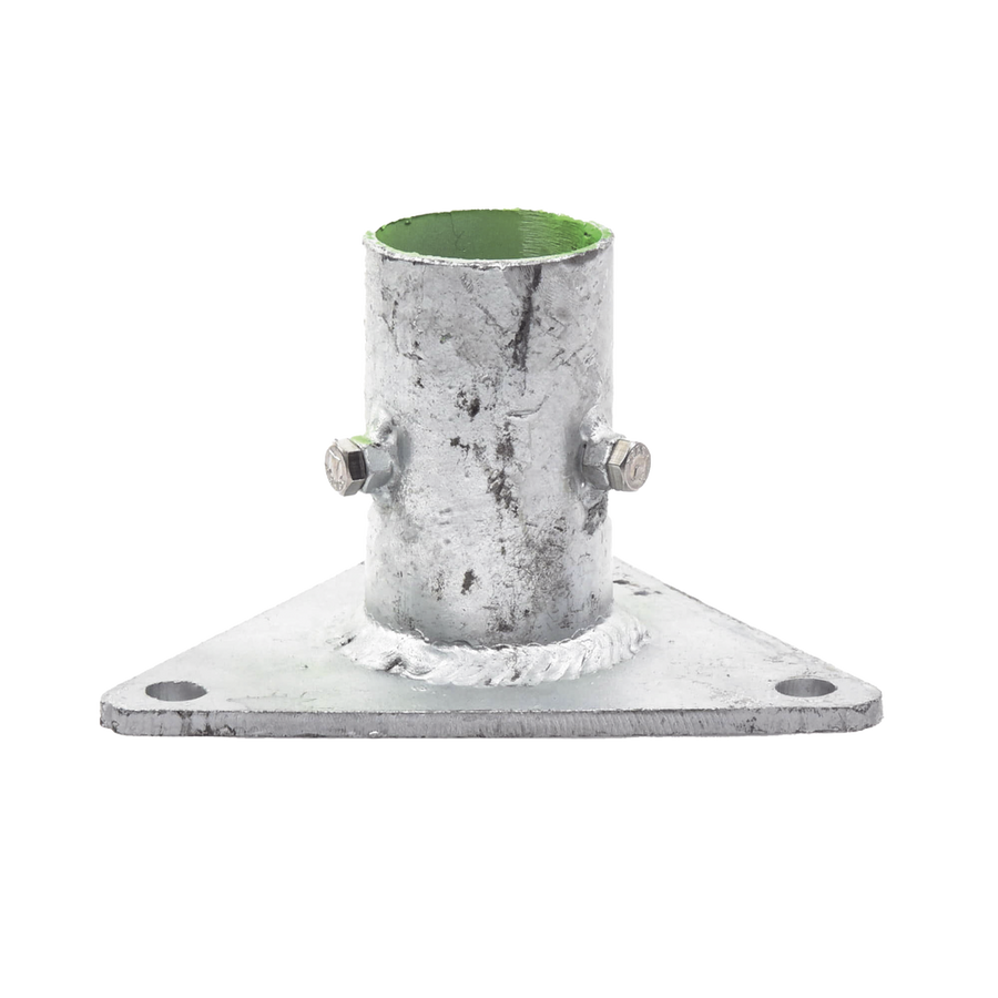 Syscom Towers SLM-BA-5G Triangular Base for Mast of 1" to 2" with Oppressors. Galvanized by Hot-dip Galvanized