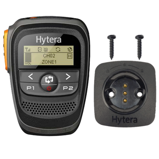 Hytera SM27W1 Bluetooth Remote Speaker Microphone, with fix mount and PV1002