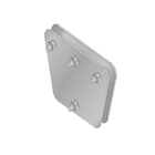 Syscom Towers SP-202030-G Equalizing Plates with Screws and Spacers, for 3 Guyed. Hot-dip Galvanized (7.87 x 7.87 x 11.81 in)