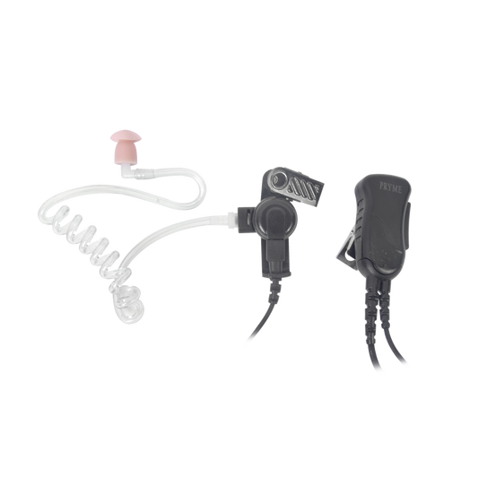 Pryme SPM-1303 Lapel Microphone with Discreet Earphone for Radios HYT TC-500/ 518/ 600/ 610/ 620/ 700/ 1600/ 70EX. MOTOROLA GP300/ SP50/ P1225/ PRO3150/ EP450/ EP350/ MAG ONE/ RDU2020/ XV2600