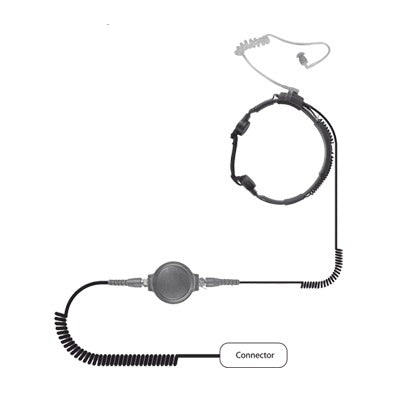 Pryme SPM-1511 Throat Microphone Heavy Duty with Kenwood Series 80/ 90/ 140/ 180/ NX-200/ 410