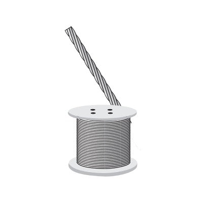 Syscom S-RET-516 5/16" Guy Wire, Resistance of 3632 kg (Price per feet).