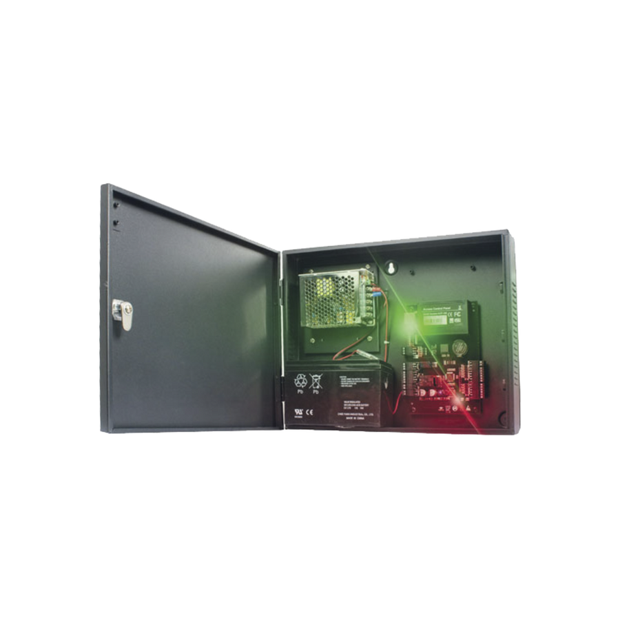 Zkteco - Accesspro SYSCA-4R-4D C3400 Four-Door Access Controller / Easy management / 30,000 Cards / Metal Cabinet and 12VDC/3A Power Supply Included