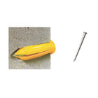 Thorsman TC-P1 Package with Yellow Conical Plastic Anchor 10 Pieces and 1" Plastic Nail 10 Pieces to False Wall (1207-03230)