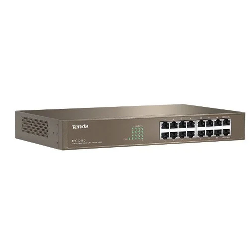 Tenda TEG1016D 16-Port Unmanaged Gigabit Ethernet desktop/rackmount Switch
