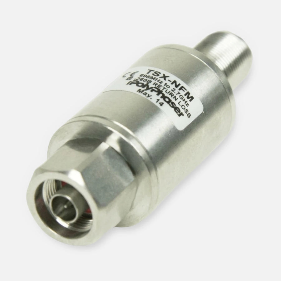 Polyphaser TSX-NFM Low PIM DC Block Bi-directional Coaxial RF Surge Protector