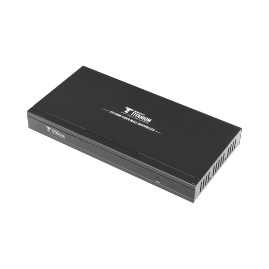 Epcom Titanium TT314VW 2 x 2 VIDEOWALL controller / Distributes video from 1 HDMI input to 4 screens / 1080p resolution at 60 Hz. / 3.5mm audio output / Full screen mode or clone mode / Very Easy to create a Video Wall