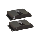 Epcom Titanium TT383VGA VGA Extender Kit over Cat 5e/6 network cable / Resolution 1080P @60Hz / Transmission distance 100 m with Cat5e and 120 m with Cat6. / 3.5mm audio jack / Output resolution indicator / Power supply included.