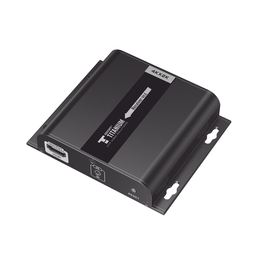 Epcom Titanium TT683-4.0-RX Compatible Receiver for TT683-4.0 Kits / Resolution 4K@60Hz / Cat 5e/6 / Distance of 120 m / IR Control / Supports HDbitT / Compatible with Gigabit Switch.