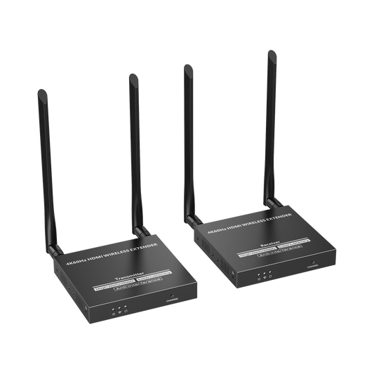 Epcom Titanium TT699 Wireless HDMI 4k extender kit at 164 ft / Zero Latency, 60G, free of interference and stable security.