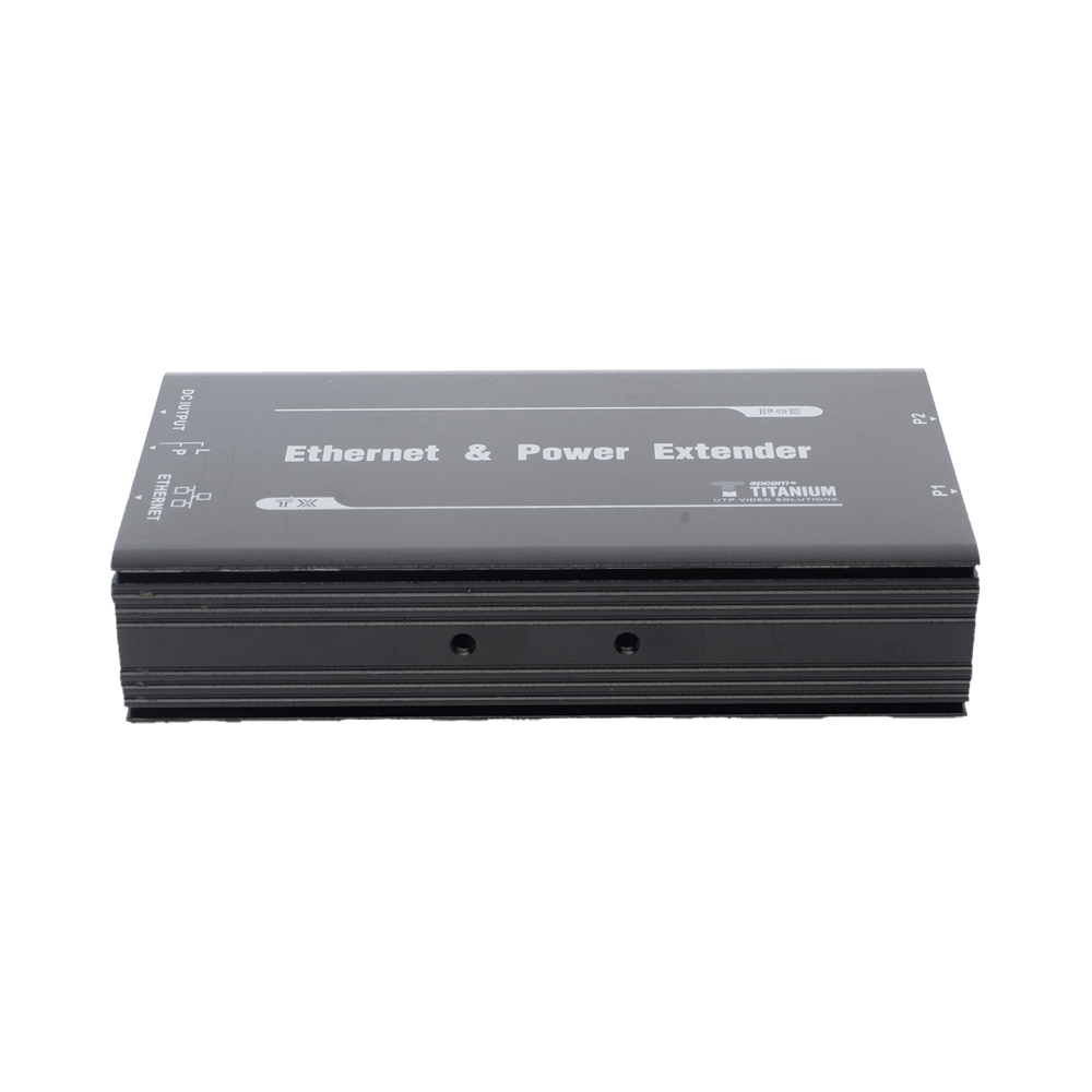 Epcom Titanium TT-8001TPOE (POE 600 METERS) Transmitter for TT-8001R PoE Extender / 1 Port for video reception and power supply (PoE) / IDEAL FOR DOMES AND IP CAMERAS / Cascading Connection / Supports 60 W PTZ's / Supports IEEE802.3af/at