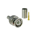 Epcom Titanium TT-RG-91 75 Ohm BNC Male Connector in 3 Pieces, Straight to crimp RG-59/U coaxial cable, Nickel/ Gold/ PTFE.