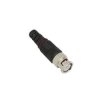 Epcom Titanium TT-RG-97 75 Ohm Straight BNC Male Connector with Black Relief Plastic Base for RG-59/ RG-6, Nickel/ Gold/ PTFE.