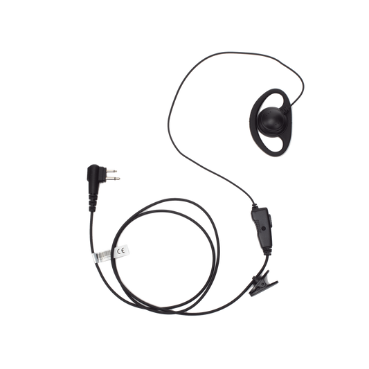 Txpro TX-160N-M01 Micrófono de solapa con gancho auricular en forma de D para radios HYT BD-506 y Motorola R2/EP450/ RVA50/ DTR620/ DTR720/ DEP450/ EP350/ VX80/ MAG ONE