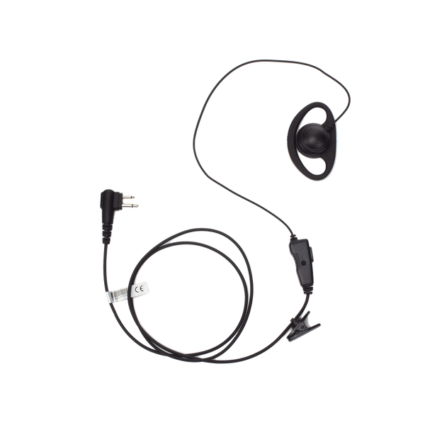 Txpro TX-160N-M01 Micrófono de solapa con gancho auricular en forma de D para radios HYT BD-506 y Motorola R2/EP450/ RVA50/ DTR620/ DTR720/ DEP450/ EP350/ VX80/ MAG ONE