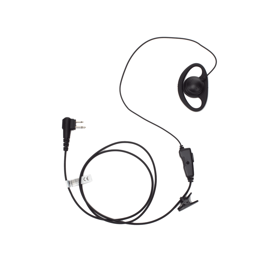 Txpro TX-160N-M01 Micrófono de solapa con gancho auricular en forma de D para radios HYT BD-506 y Motorola R2/EP450/ RVA50/ DTR620/ DTR720/ DEP450/ EP350/ VX80/ MAG ONE
