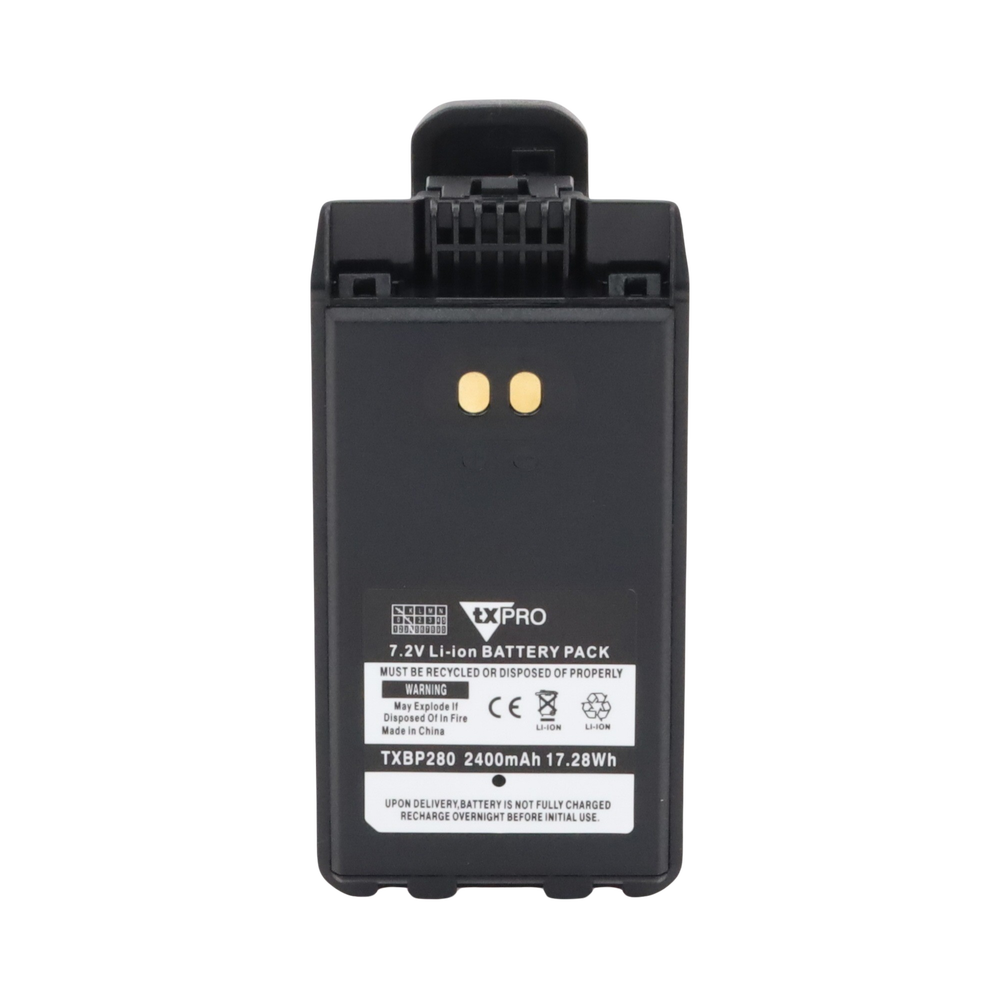 Txpro TXBP280 7.2 Vdc at 2400 mAh Li-Ion Battery for Portable Radios IC-F1100 / 2100D