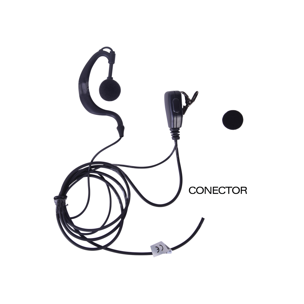 Txpro TXEHK Lapel Microphone with Earphone Hook Adjustable to the Ear for KENWOOD TK3230/ 3000/ 3402/ 3312/ 3360/ 3170, NX240/ 340/ 220/ 320/ 420