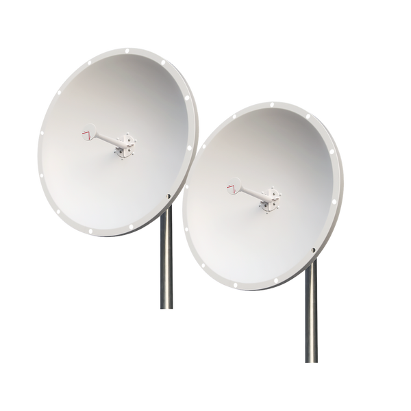 Txpro TXP-D4865-28-N-KIT2 Kit of 2 Antennas Extended Frequency, 4.8 - 6.5 GHz, 28 dBi, N-Male Connectors, Ideal for WISP