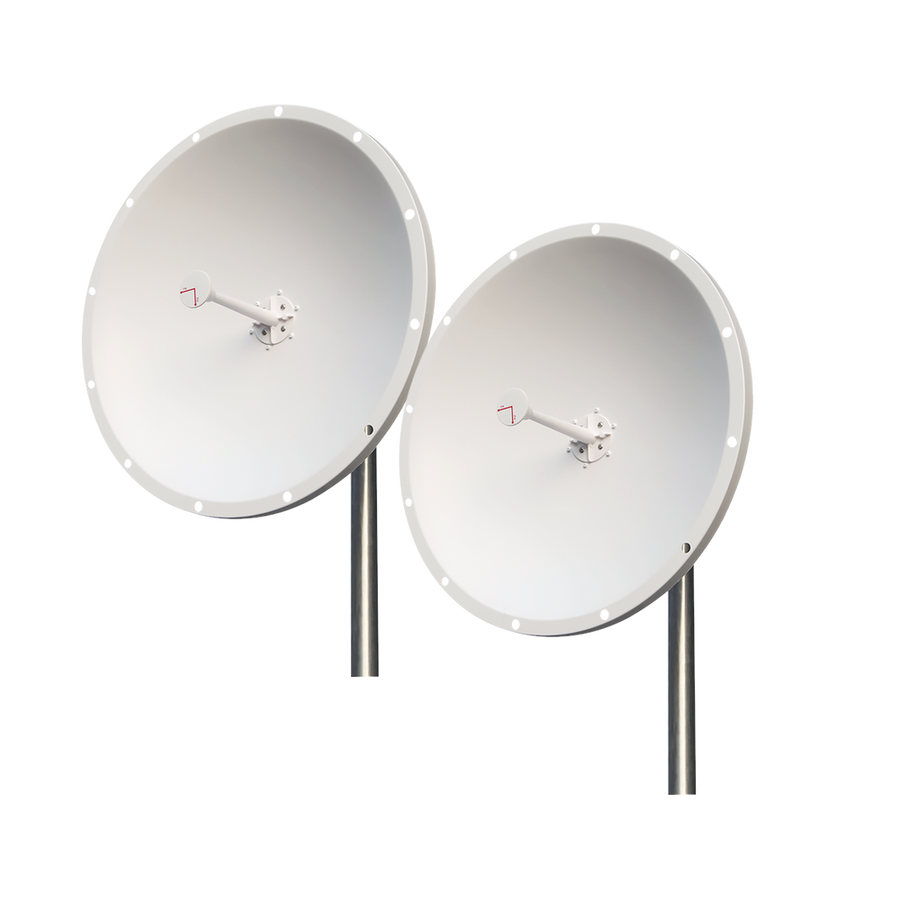 Txpro TXP-D4865-28-N-KIT2 Kit of 2 Antennas Extended Frequency, 4.8 - 6.5 GHz, 28 dBi, N-Male Connectors, Ideal for WISP