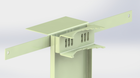 Epcom Industrial TX-PRO-M2 Post Bracket Mount for Cabinet: NEMA TXG-5070