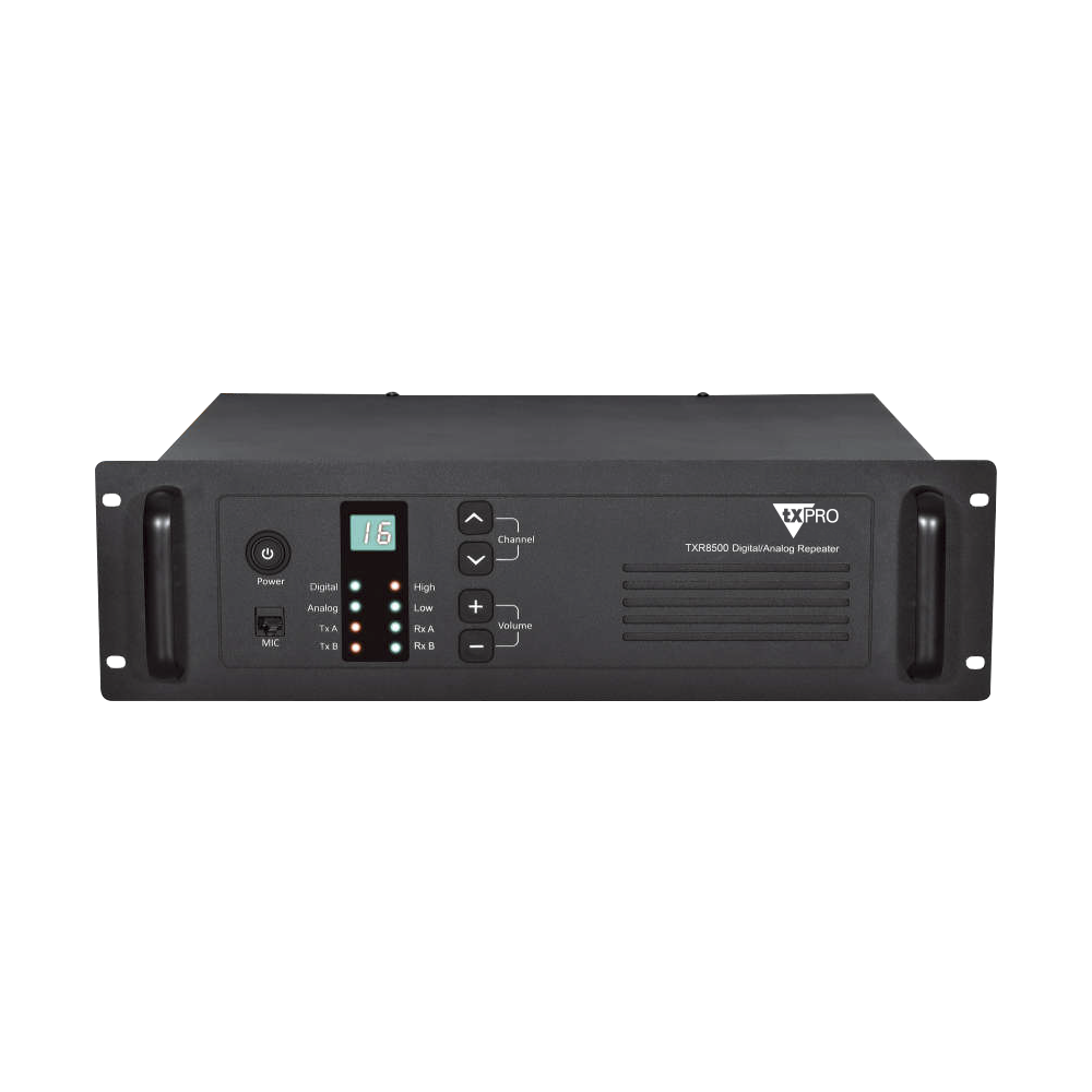Txpro TXR8500V VHF 136-174 MHz Repeater with DMR protocol, 2 calls in the same repeater