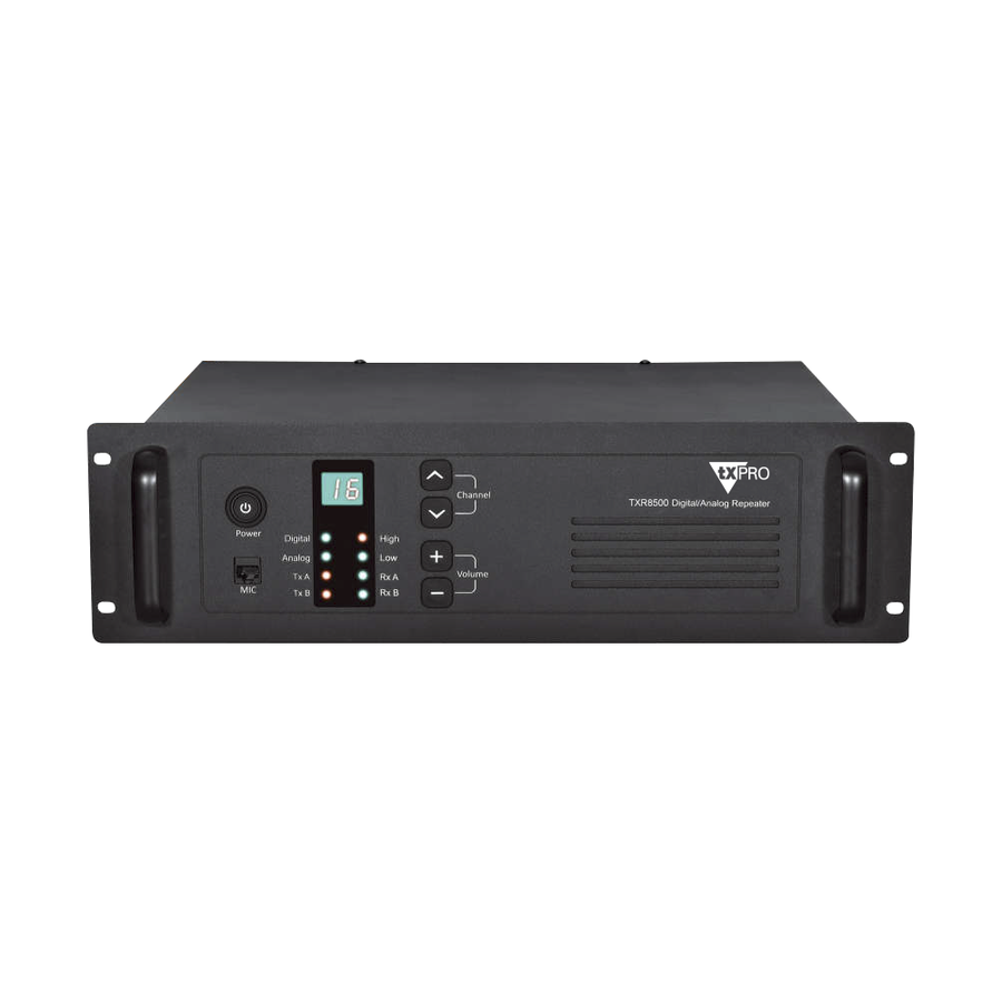 Txpro TXR8500V VHF 136-174 MHz Repeater with DMR protocol, 2 calls in the same repeater