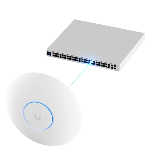 Ubiquiti U7-PRO-MAX Ceiling-Mounted WiFi 7 Access Point 8 Spatial Streams 6 GHz Support Enterprise Networks Concurrent Clients 500+