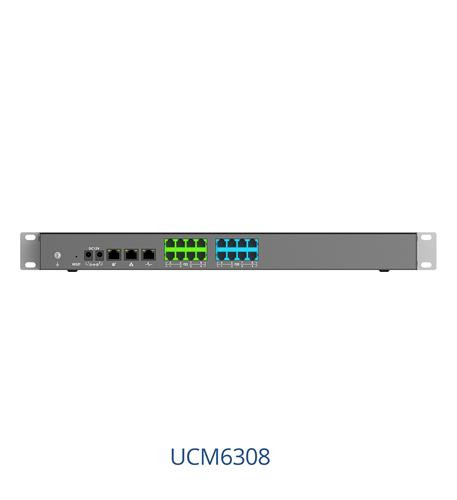 Grandstream UCM6308 IP PBX System 6000 Users 400 Concurrent Calls Built-in Video Conferencing API Integration