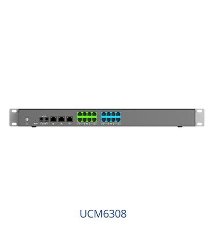 Grandstream UCM6308 IP PBX System 6000 Users 400 Concurrent Calls Built-in Video Conferencing API Integration